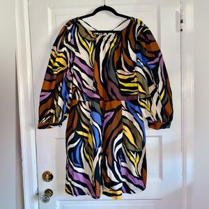 100% Cotton Bold Long Sleeve Dress